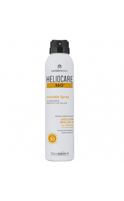 HELIOCARE 360 INVISIBLE APSAUGINIS PURŠKIKLIS KŪNUI NUO SAULĖS SPF50+, 200 ML
