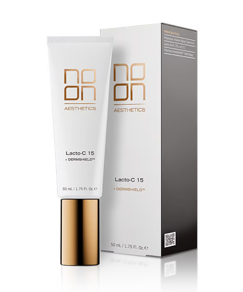 mini NOON Lacto-C15™ veido kremas su pieno rūgštimi ir keramidu NP, 15 ml