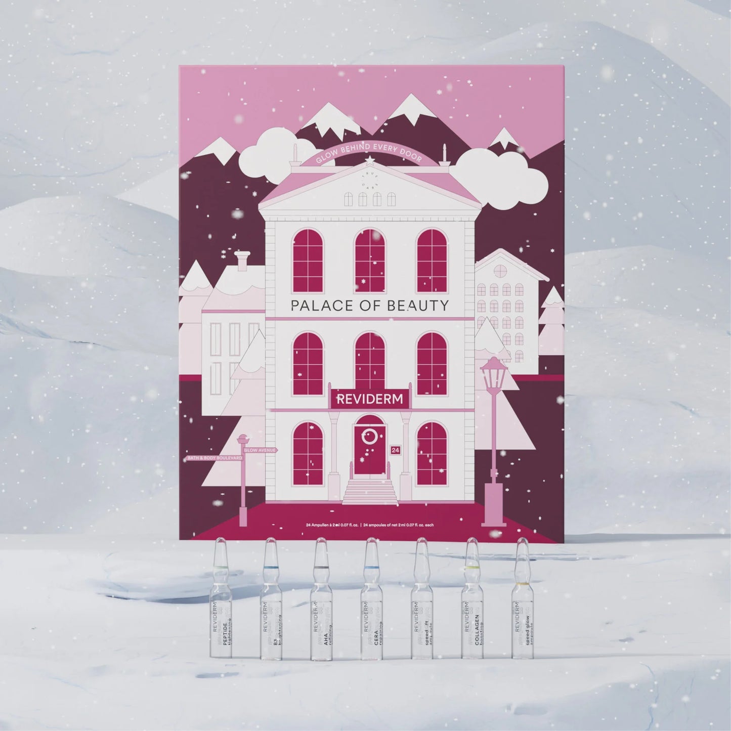 REVIDERM Advento kalendorius The Palace of Beauty – 24 dienų ampulių rinkinys